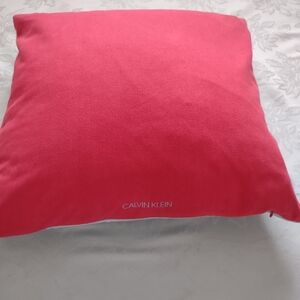 Calvin Klein Red blue cotton cover duck feathers pillow